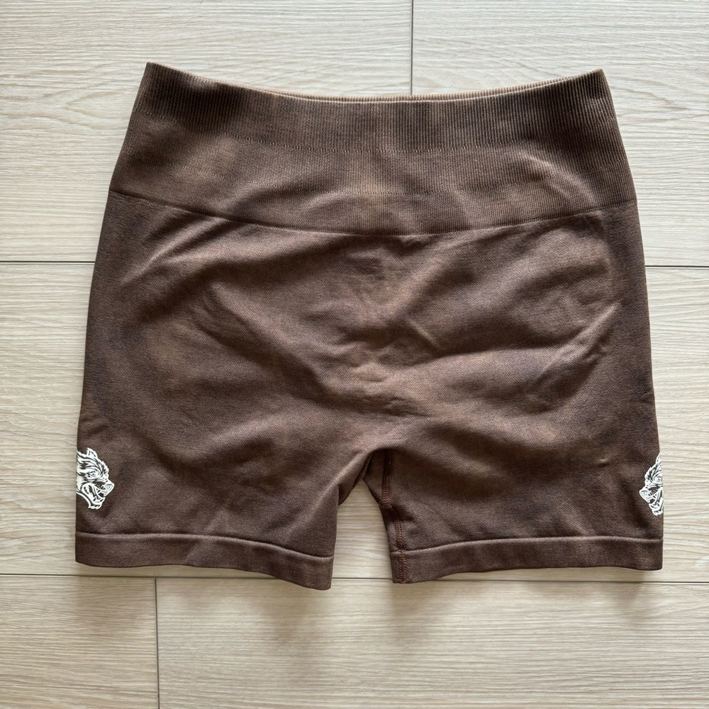 Darc Sport Brown Marble Scrunch Shorts LARGE